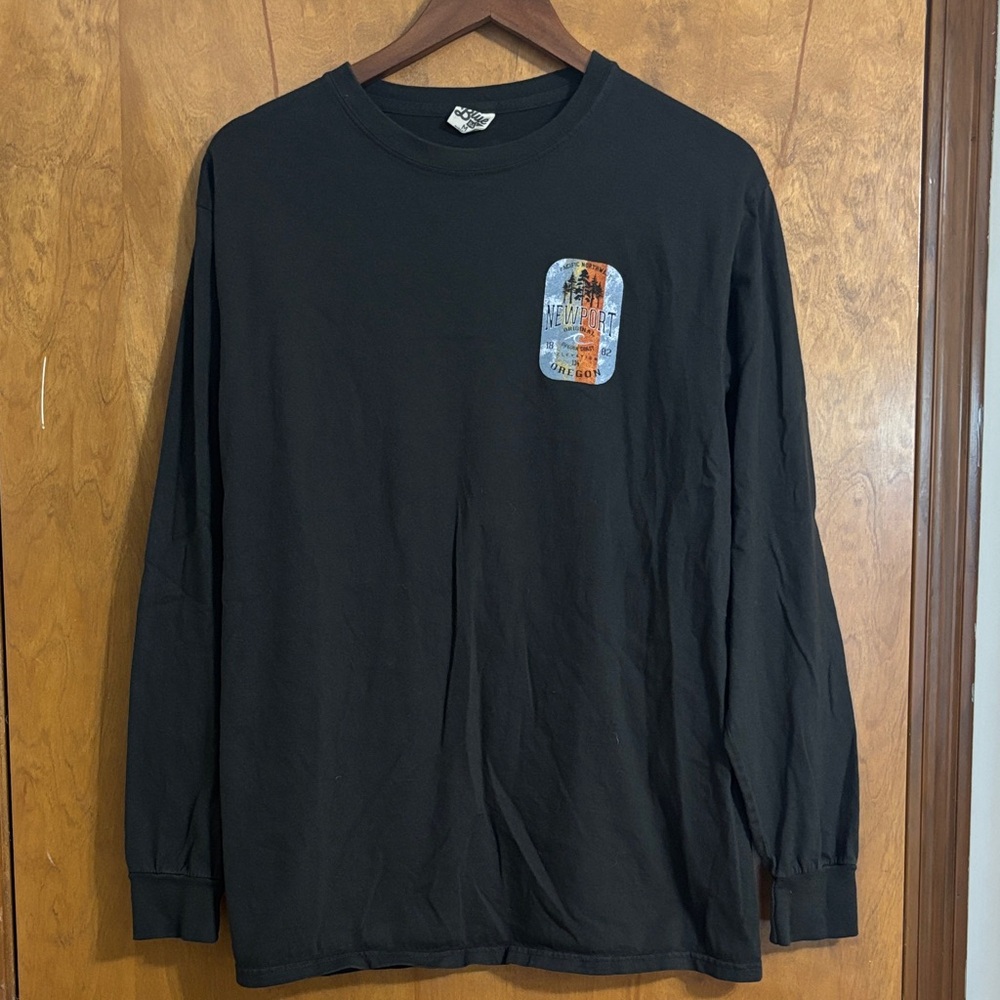 Men's graphic long sleeve T-shirt Oregon coast surf culture outdoor beach life